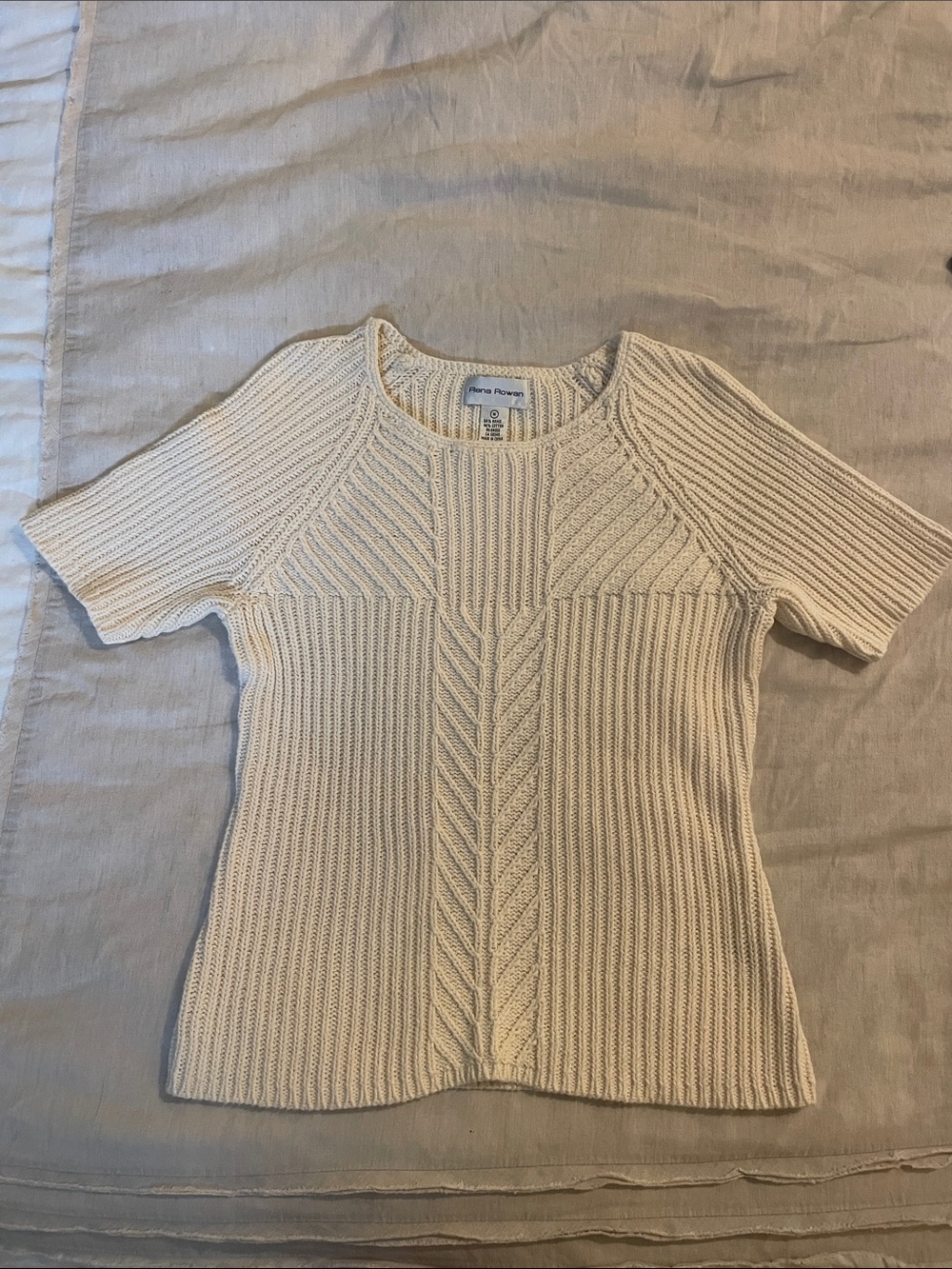Vintage Cream Sweater Top